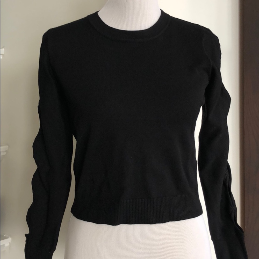 Top shop black cropped sweater